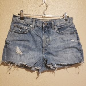 Everlane Denim Raw Hem Shorts Size 25‎